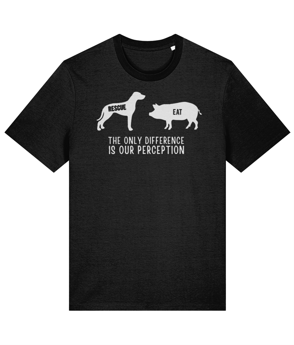 Vegan Unisex Premium T Shirt Difference is Perception