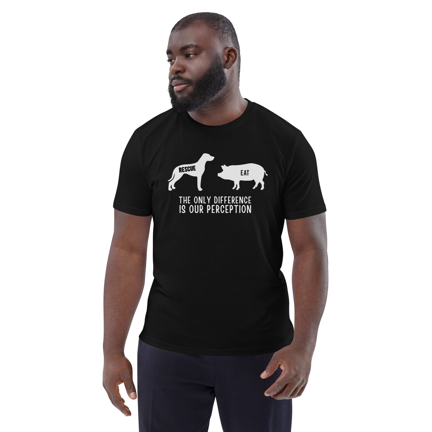 Vegan Unisex Premium T Shirt Difference is Perception